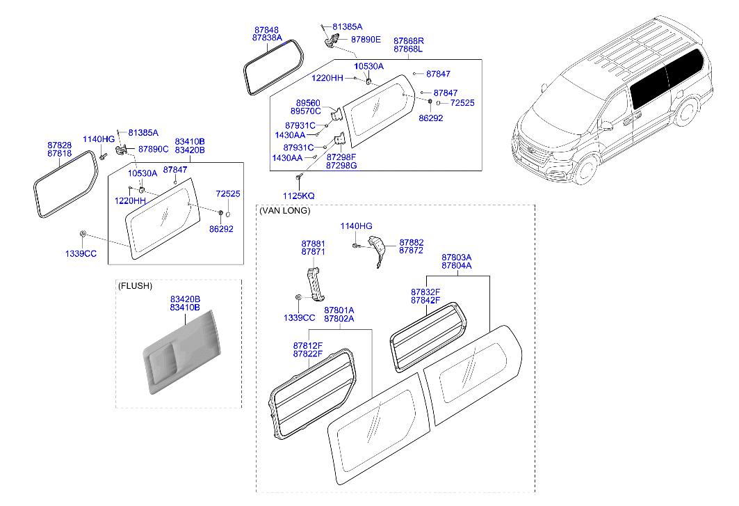 HARDWARE - REAR SEAT