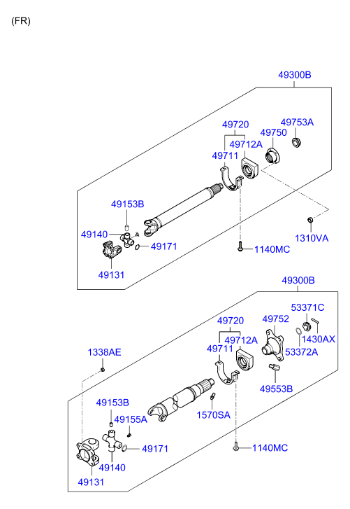 PROPELLER SHAFT (REAR)