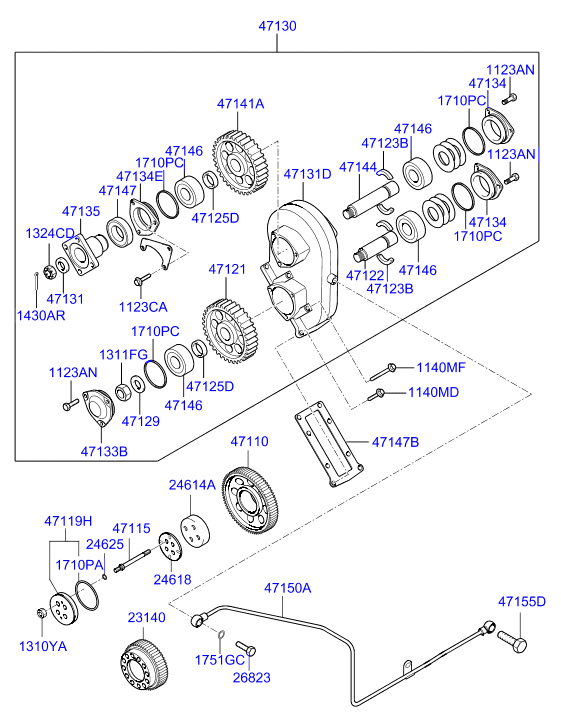 PROPELLER SHAFT (TANDEM)