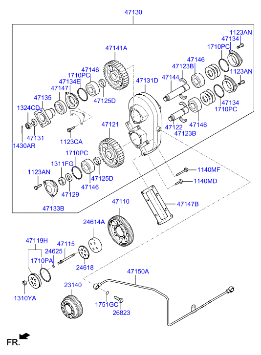 PROPELLER SHAFT (TANDEM)