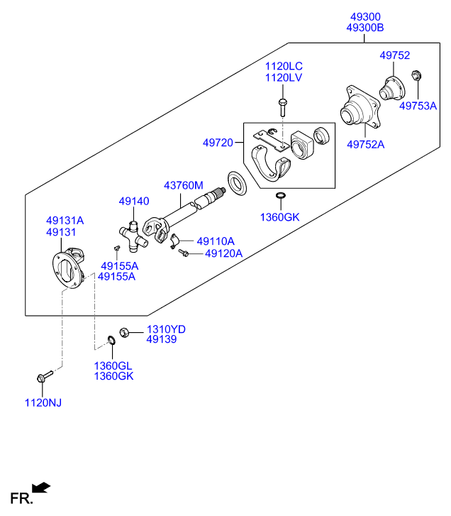 PROPELLER SHAFT (TANDEM)