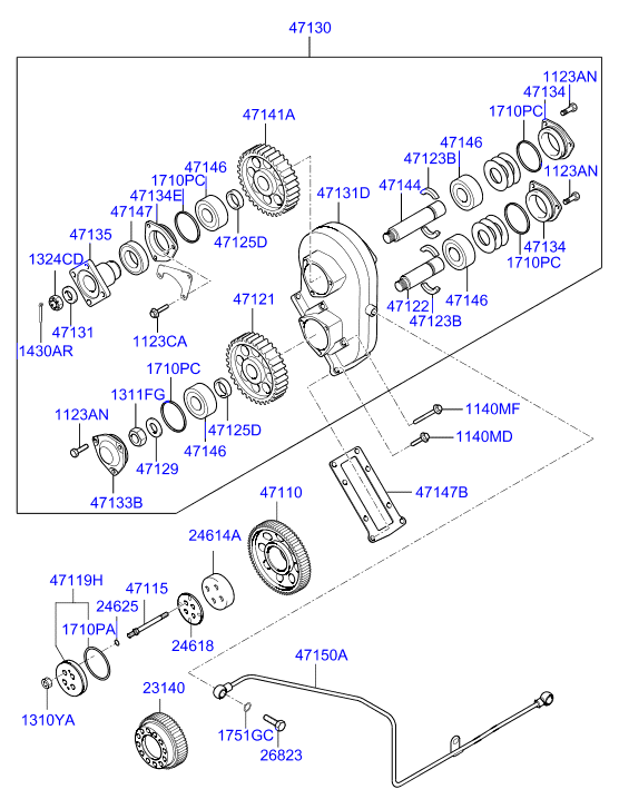 PROPELLER SHAFT (TANDEM)