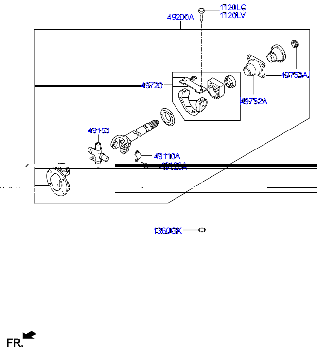 PROPELLER SHAFT (TANDEM)