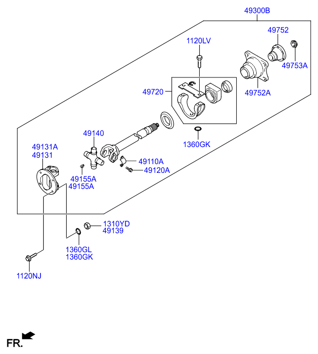 PROPELLER SHAFT (TANDEM)