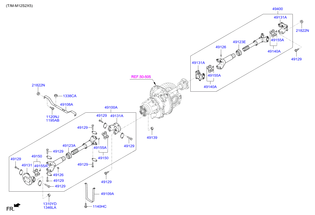 PTO DRIVE SHAFT (DUMP)