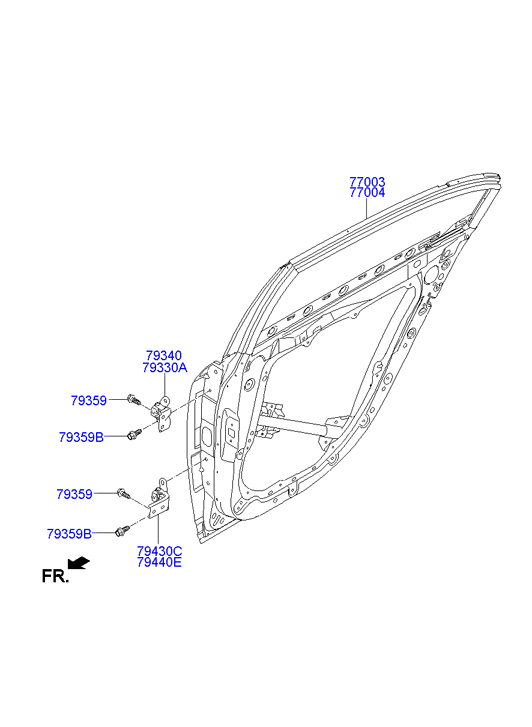 PANEL - REAR DOOR