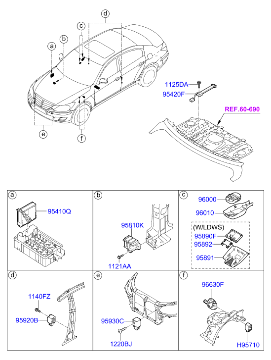 A/C SYSTEM - COOLER LINE, FRONT