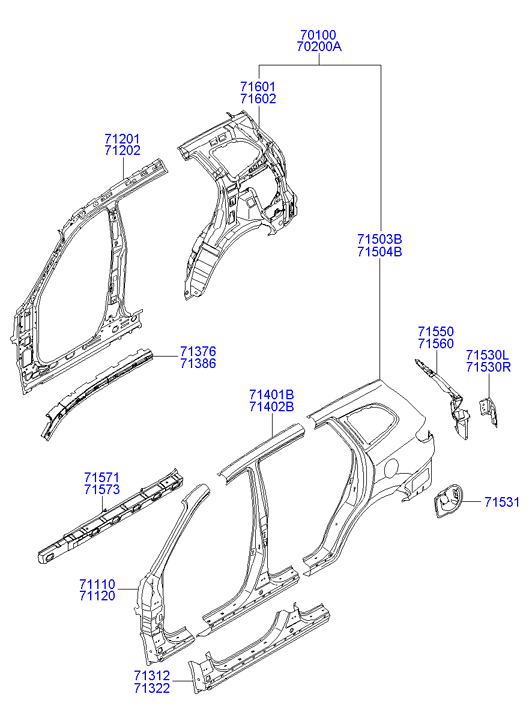 PANEL - REAR DOOR