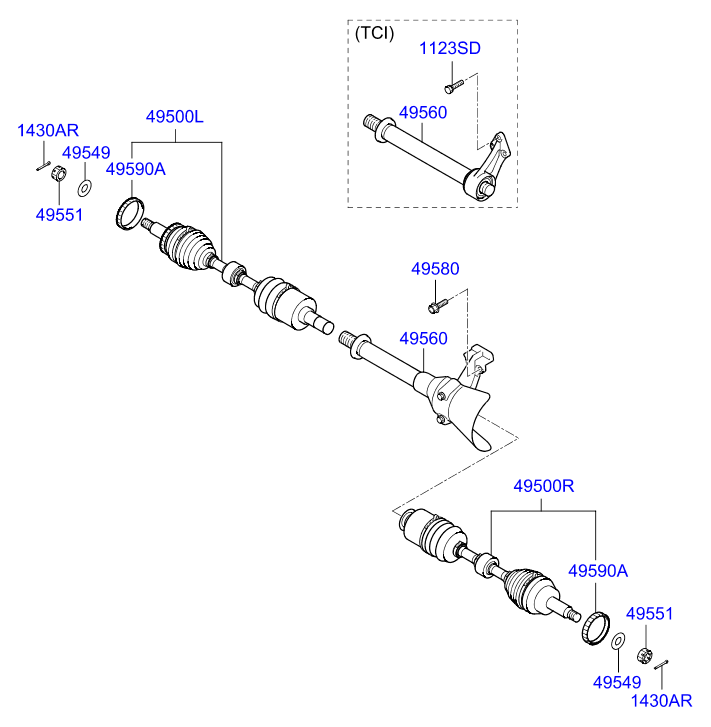 DRIVE SHAFT - FRONT