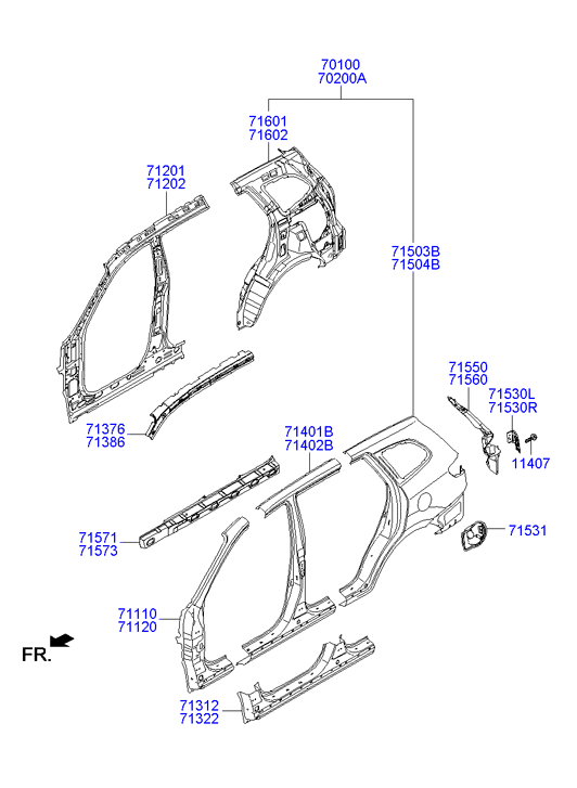 PANEL - REAR DOOR