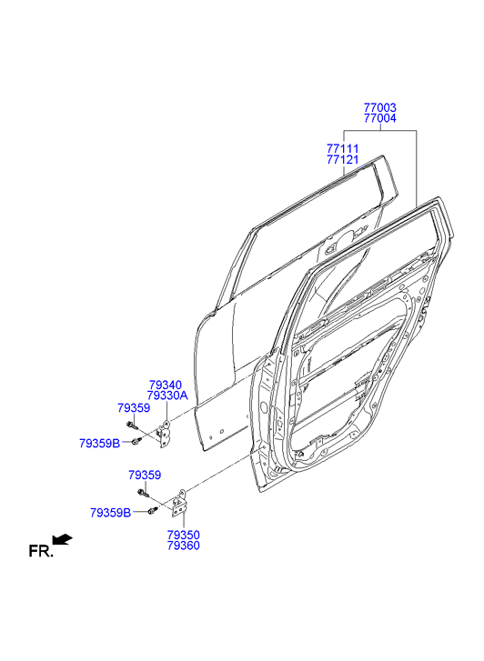 PANEL - REAR DOOR