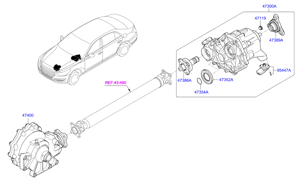 DRIVE SHAFT (REAR)