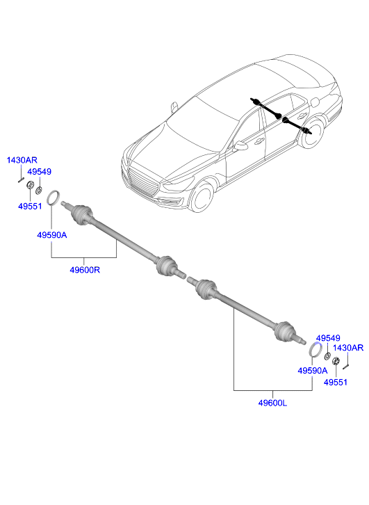 DRIVE SHAFT (REAR)