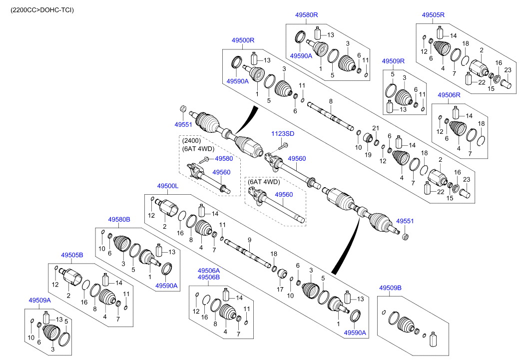 DRIVE SHAFT (REAR)