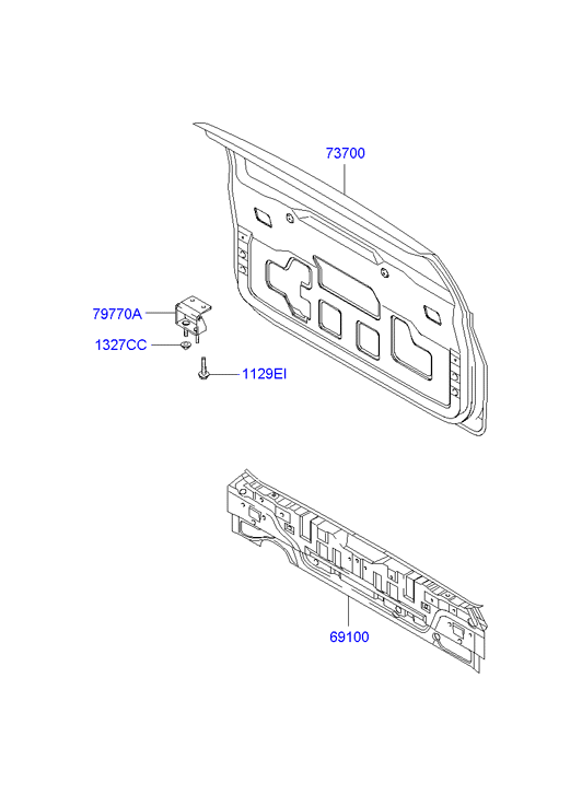 PANEL - REAR DOOR