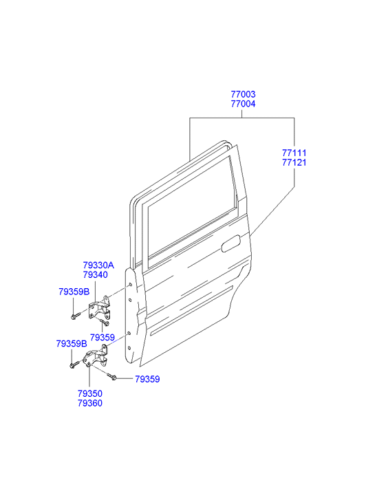 PANEL - REAR DOOR