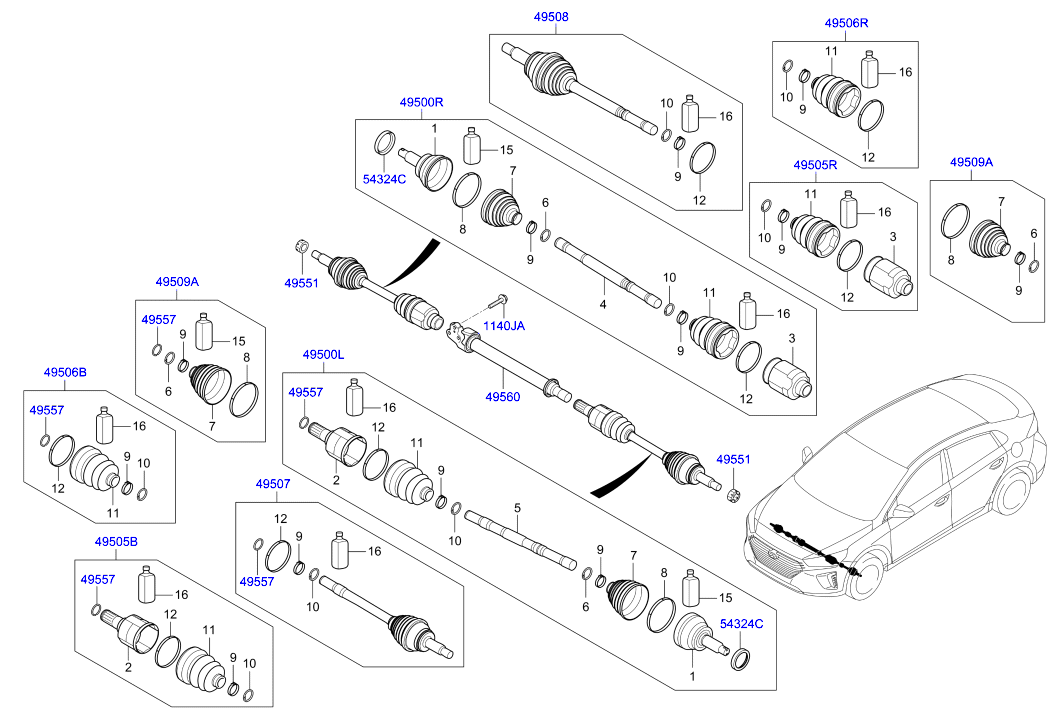 DRIVE SHAFT (FRONT)