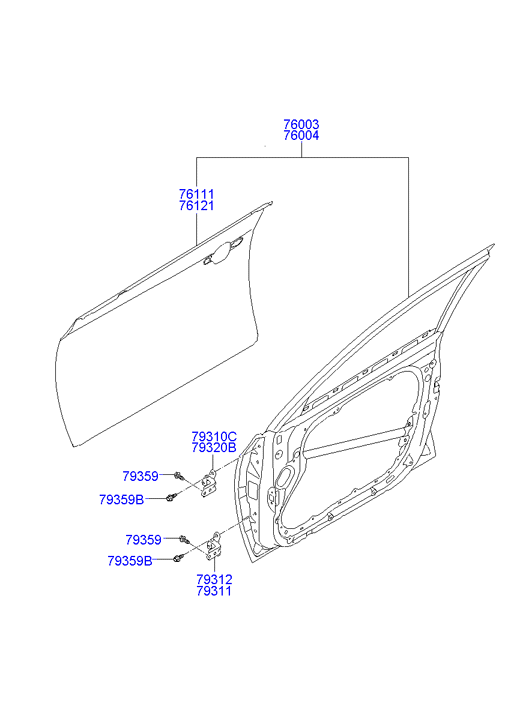 PANEL - REAR DOOR