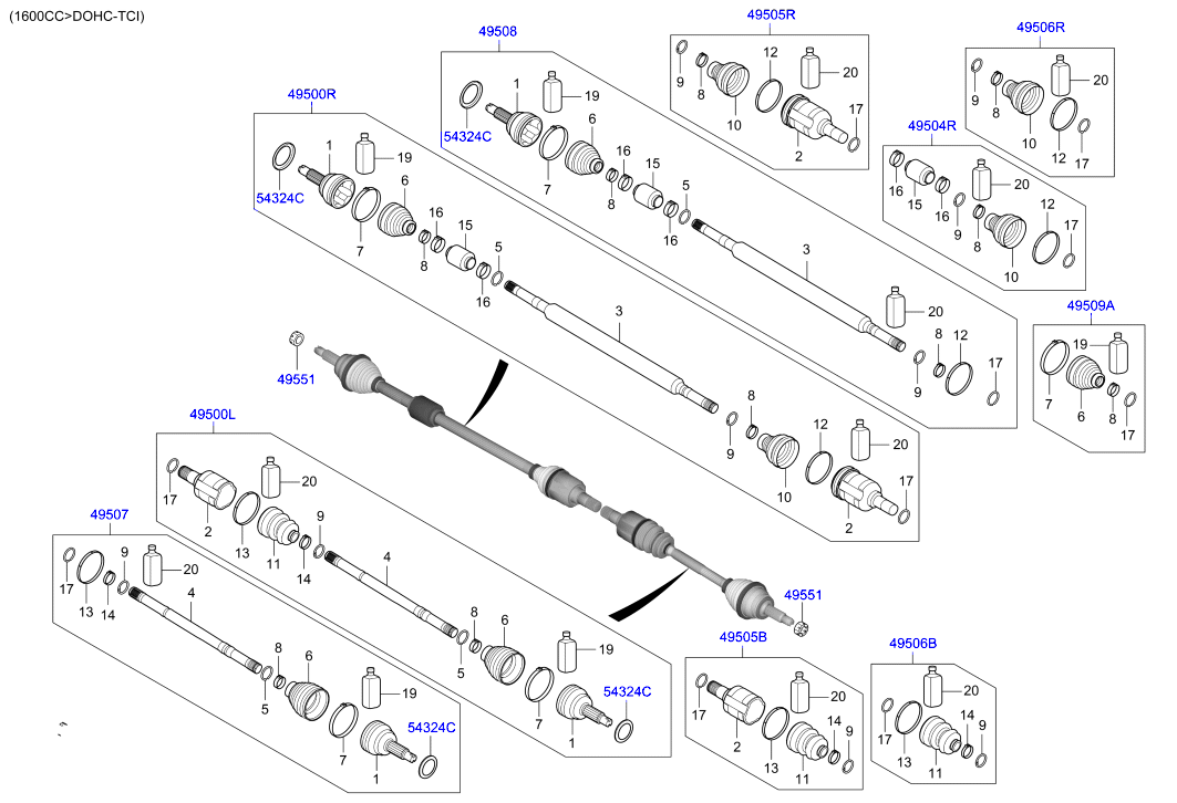 DRIVE SHAFT (REAR)