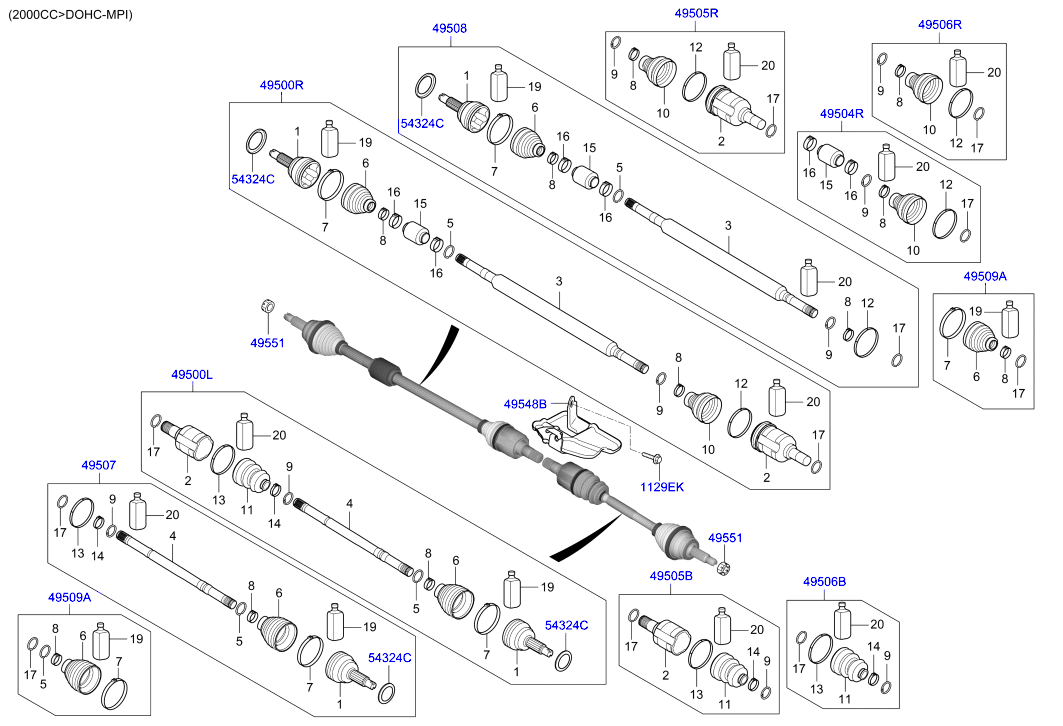 DRIVE SHAFT (REAR)