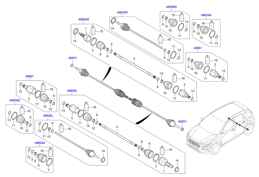 DRIVE SHAFT (REAR)