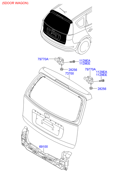 PANEL - REAR DOOR