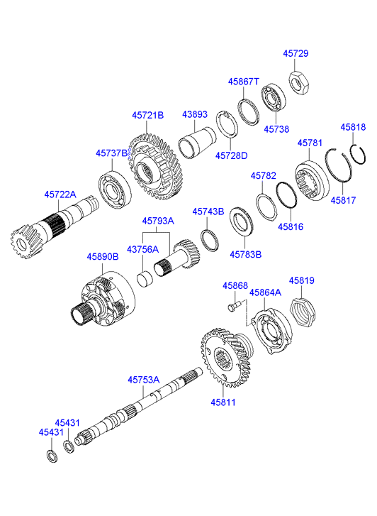 DRIVE SHAFT ASSY - REAR