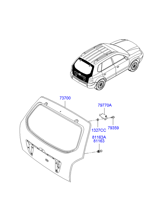 PANEL - REAR DOOR