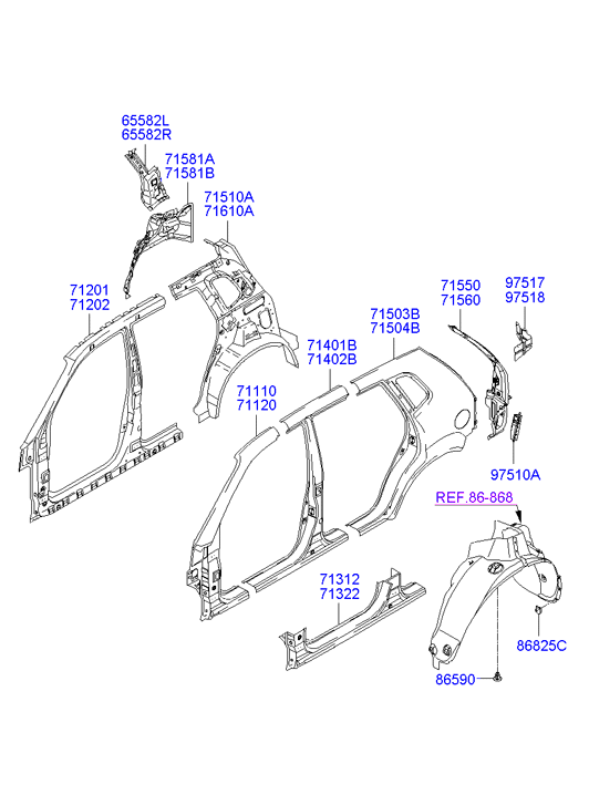 PANEL - REAR DOOR