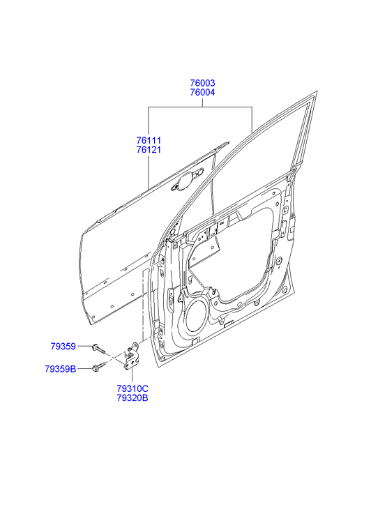 PANEL - REAR DOOR