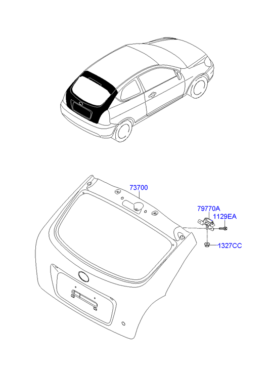 PANEL - REAR DOOR