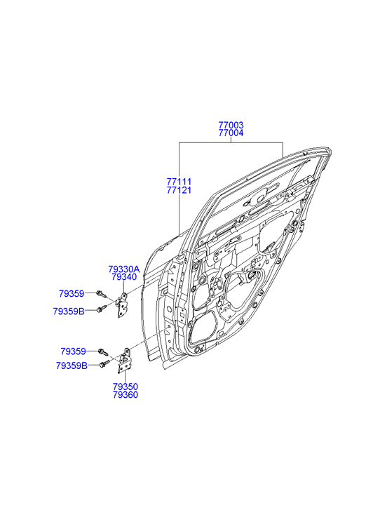 PANEL - REAR DOOR