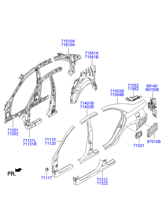 PANEL - REAR DOOR