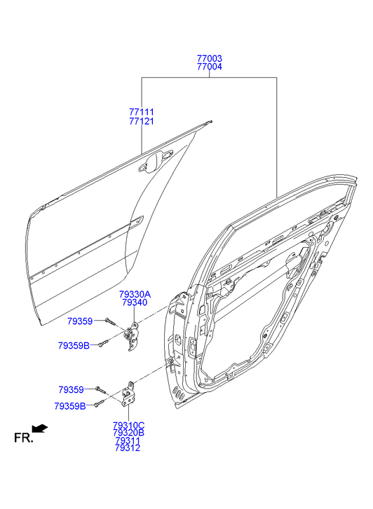 PANEL - REAR DOOR