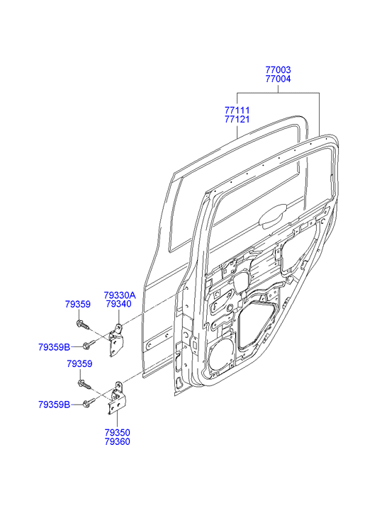 PANEL - REAR DOOR