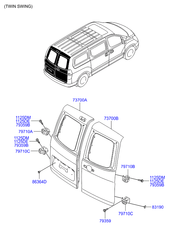 PANEL - REAR DOOR