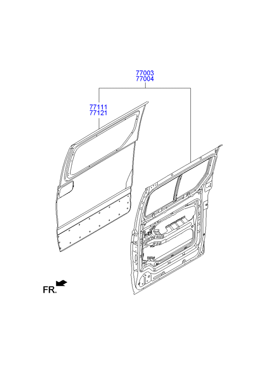 PANEL - REAR DOOR