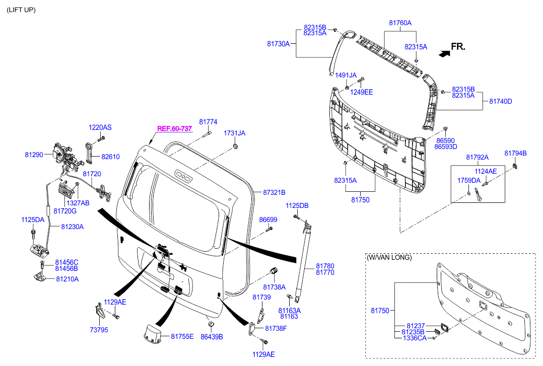 HARDWARE - REAR SEAT