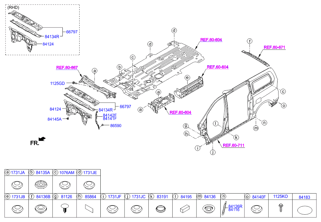 HARDWARE - REAR SEAT