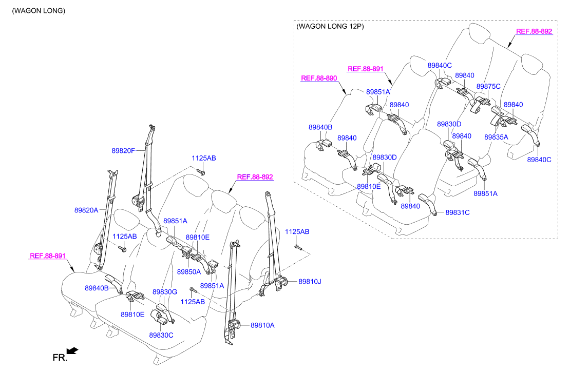 HARDWARE - REAR SEAT