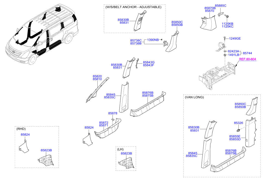 HARDWARE - REAR SEAT