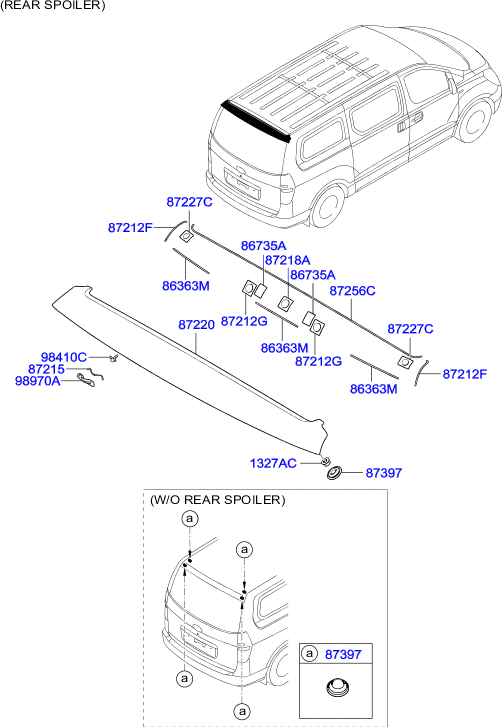 HARDWARE - REAR SEAT