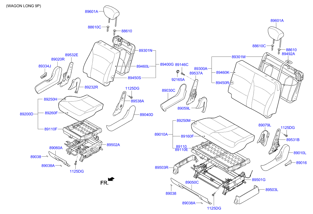 HARDWARE - REAR SEAT