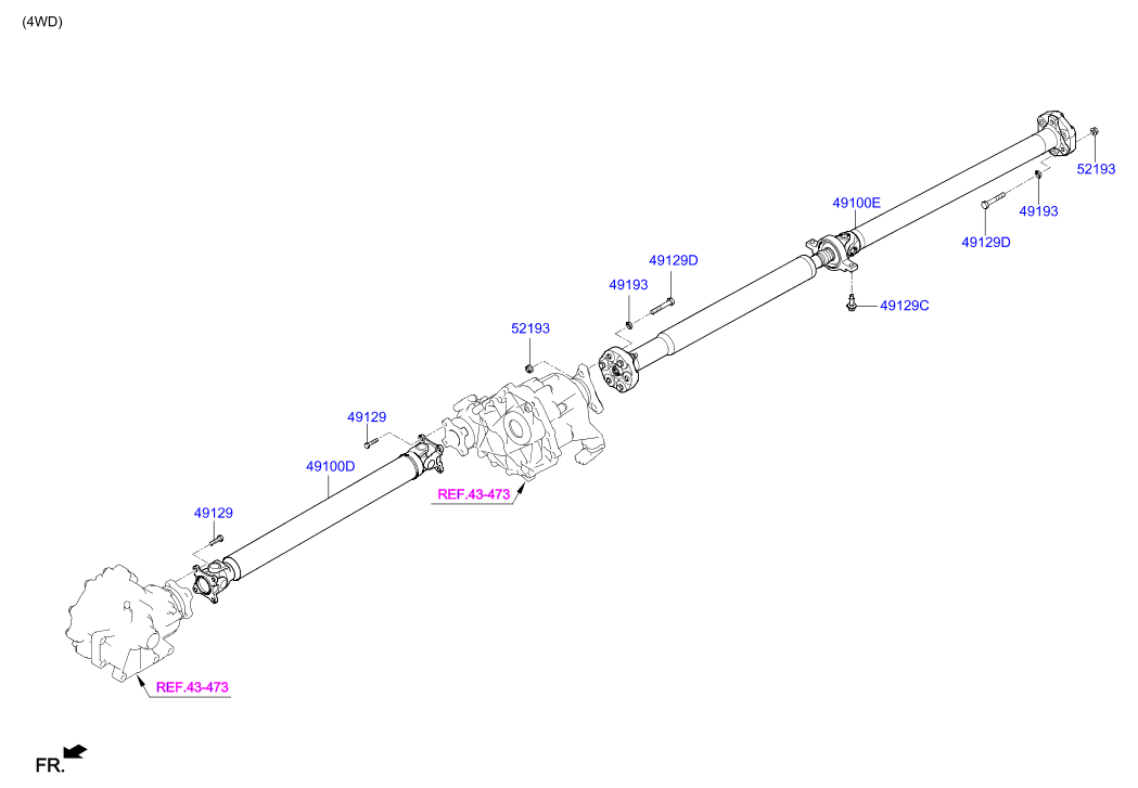 DRIVE SHAFT (REAR)