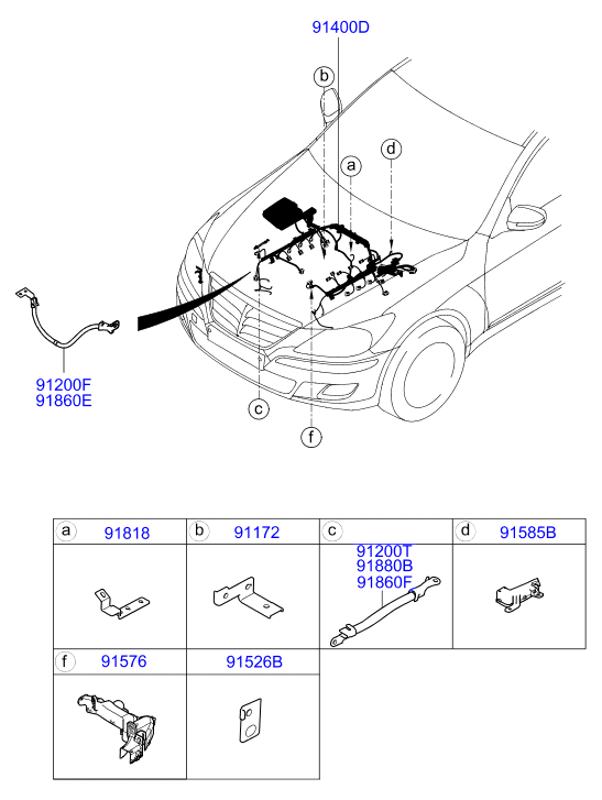 A/C SYSTEM - COOLER LINE, FRONT