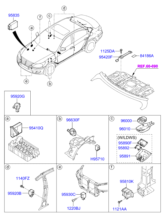 A/C SYSTEM - COOLER LINE, FRONT