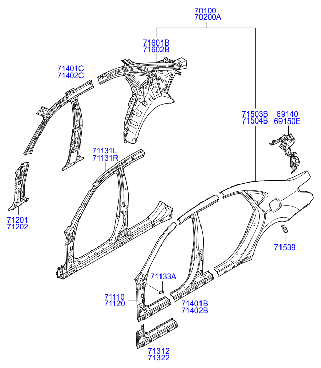 PANEL - REAR DOOR