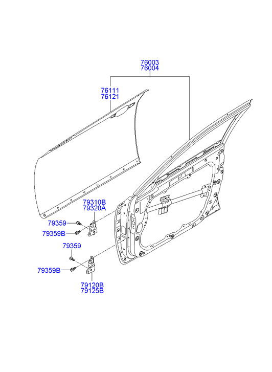 PANEL - REAR DOOR