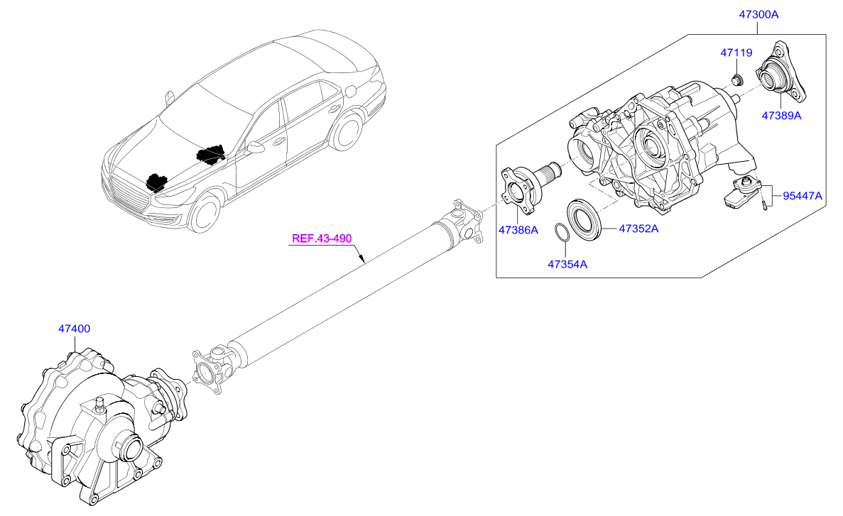 DRIVE SHAFT (REAR)