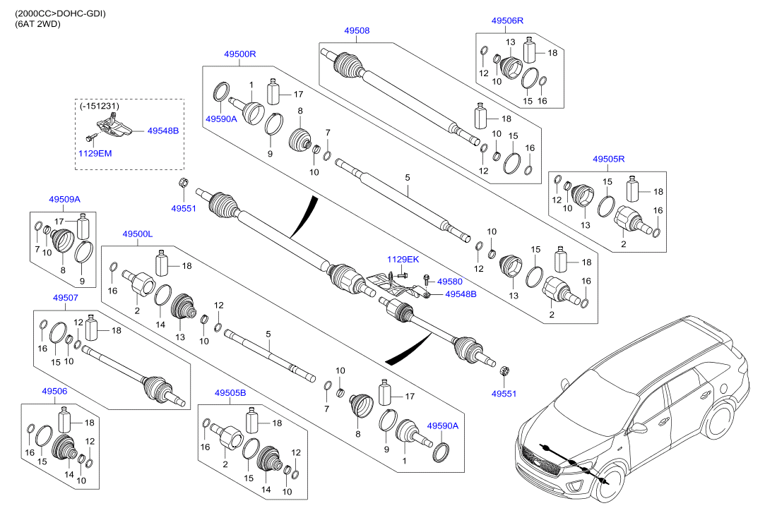 DRIVE SHAFT (REAR)